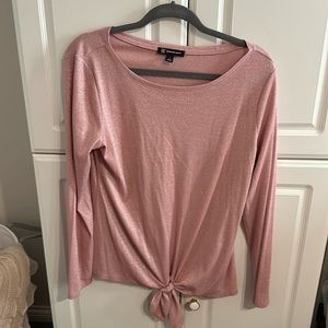 Inc long sleeve sparkly top